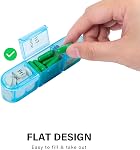Daviky Pill Organizer 3 Times a Day, Weekly Pill Case, Travel Pill Box 7 Day, Daily Medicine Organizer with Large BPA Free Container to Hold Vitamins, Supplements and Medication