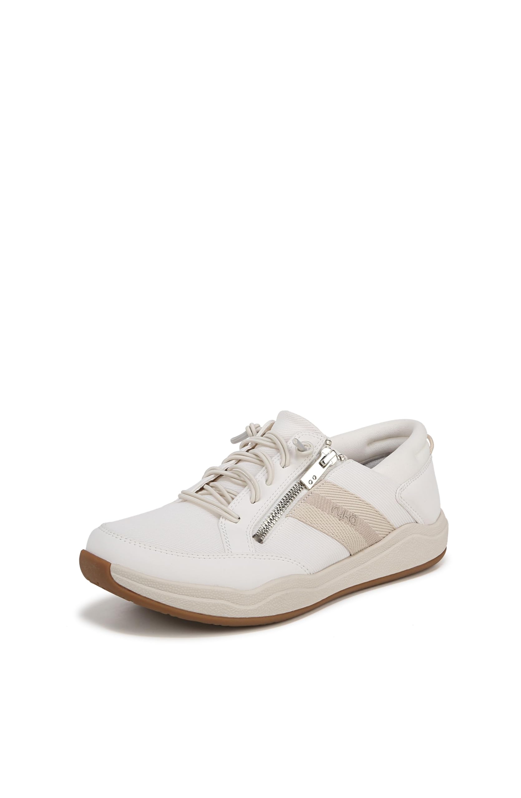 Ryka Womens Carefree Zip Slip On Sneaker