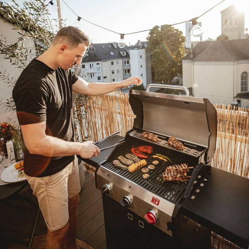 Enders Barbecue a gas Chicago Next 3 R Turbo 3 bruciatori 1 Turbo Zone Switch Grid 60x42 cm 10,6 KW