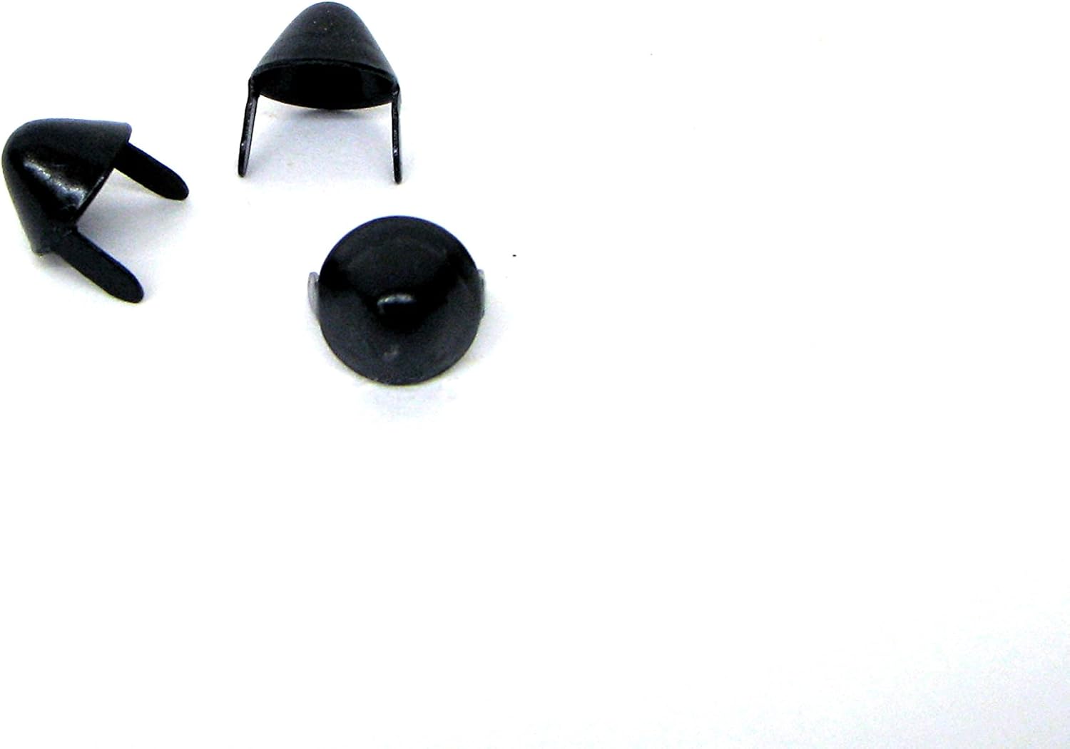 English77 Matte Black Metal Studs - Ideally used for Clothing Leather - Standard Cones for your Jackets & Apparels - Available in Matte Black color - Pack of 500 studs and spikes