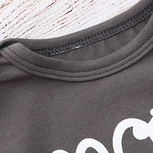 image for CapsA Baby Pajamas Baby Girls Boys Outfits Letter Printed Romper Bodys