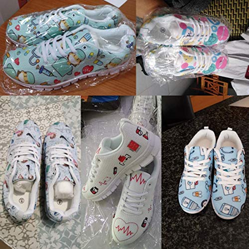 Woisttop Funny Teeth Frauen Laufen Sneaker Sportschuhe College Student Trainer Outdoor Walking Flats