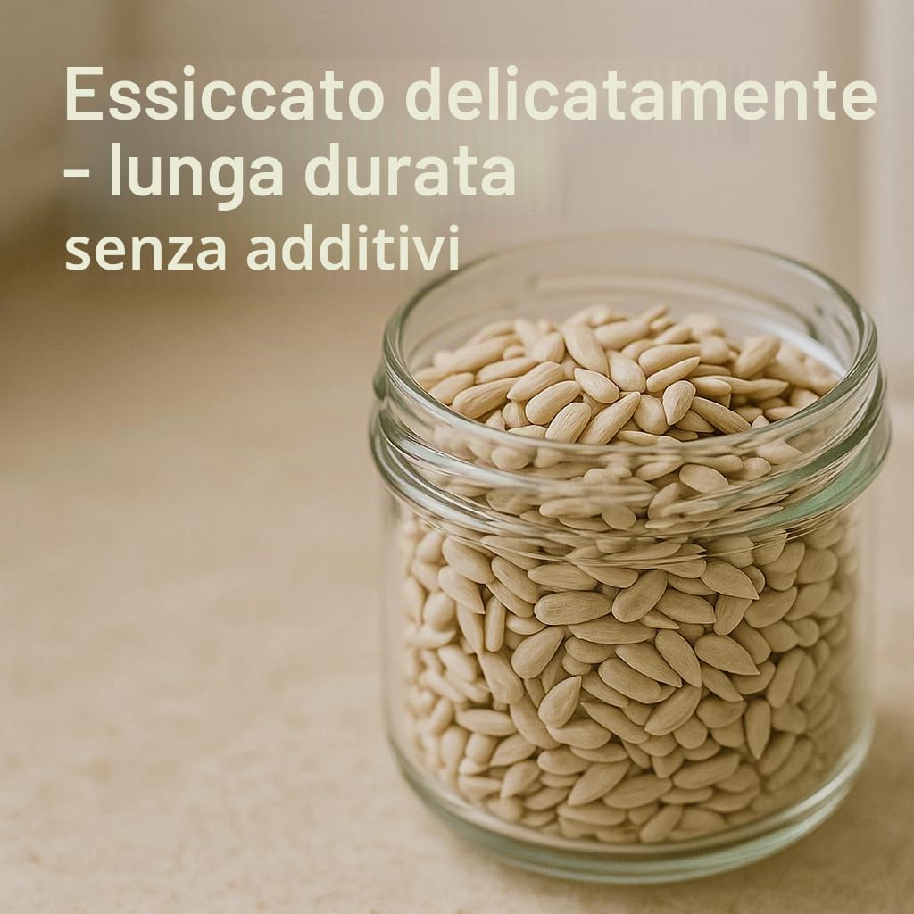 GiDeli Mangime per uccelli, semi di girasole, pelati, 30 kg, colore naturale, alimentazione per uccelli