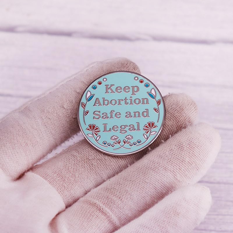 Image of Keep Abortion Safe and Legal Enamel Lapel Pin brooch badge Jewelry accessories