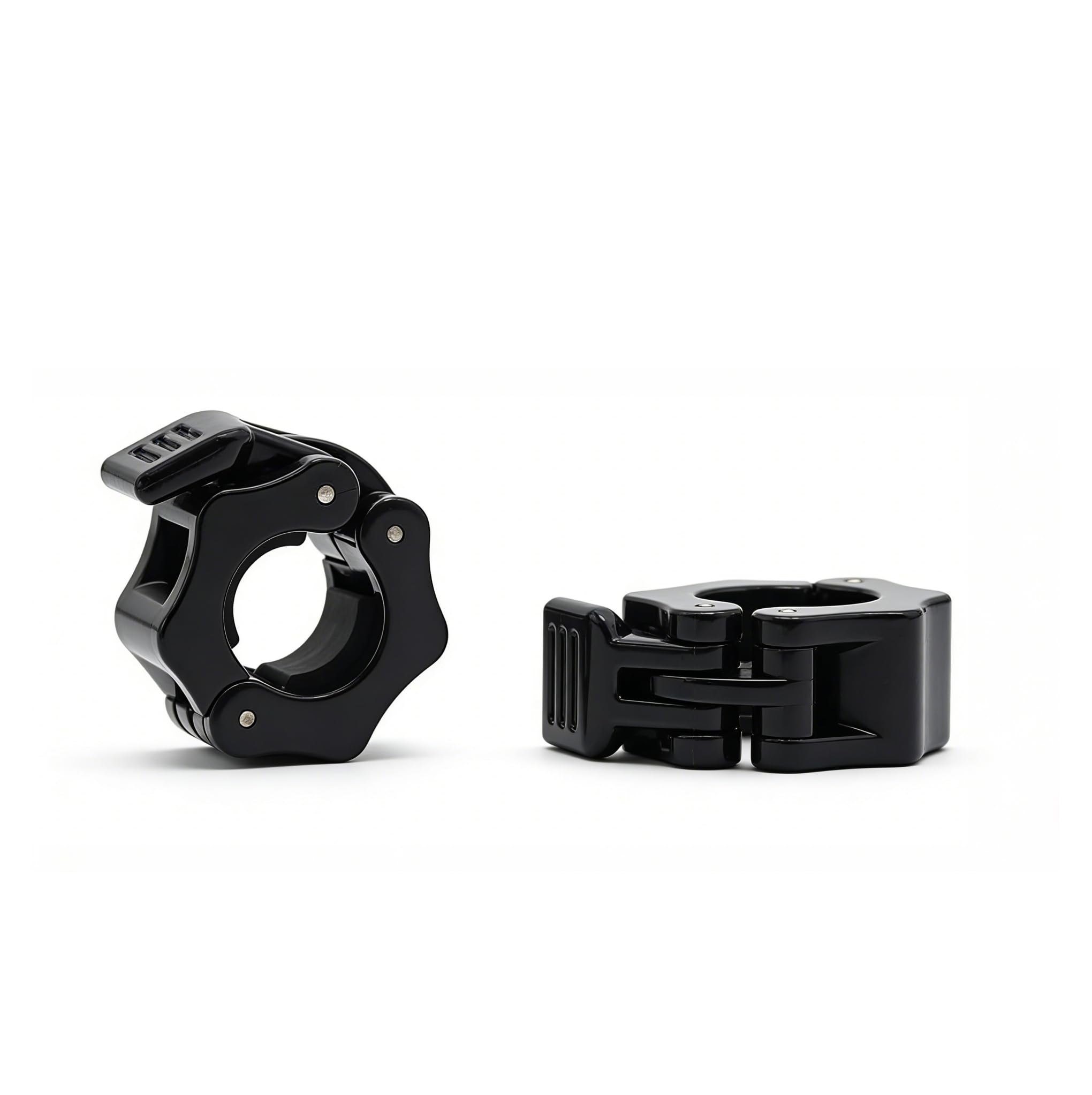 Photo 1 of 2 Pack 1 Inch (25mm) Quick Release Barbell Collars - Heavy Duty Locking Clamps for Weightlifting, Fitness Training & Workout