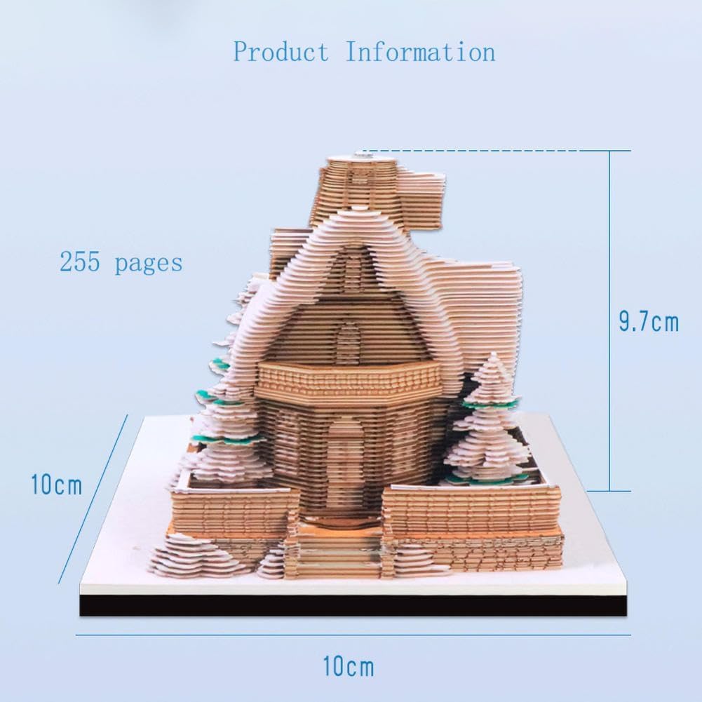 Kalendarz 3D, kalendarz 3D 2025, kalendarz czasowy 2025, podkładki artystyczne, kalendarz czasowy 2025, papier samoprzylepny 3D, świecący model architektoniczny, ozdoby prezentowe, domowe biuro