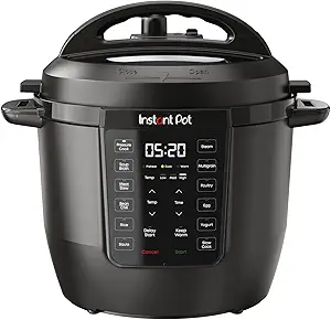 Instant Pot 6QT RIO, 7-in-1 Electric Multi-Cooker, Pressure Cooker, Slow Cook, Rice, Steamer, Sauté, Yogurt & Warmer, Black, 6 Quarts