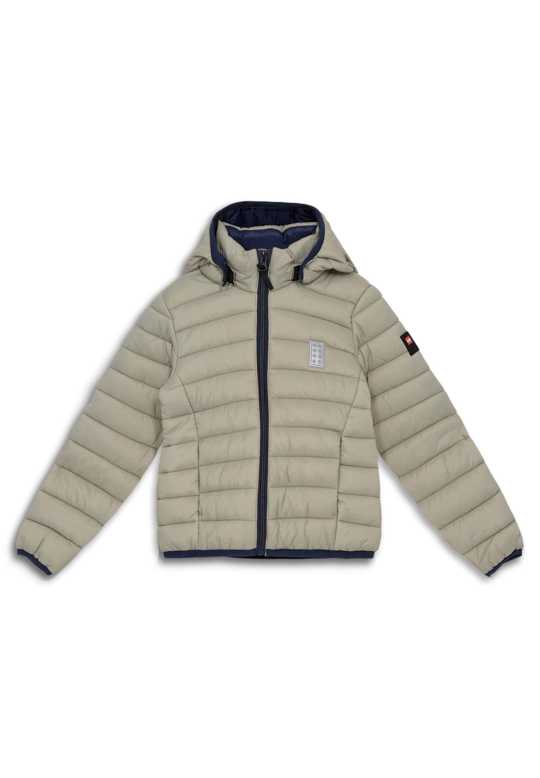 Kabooki LEGO® Gefütterte Jacke für Kinder - Winddichte Frühlings- und Herbstjacke mit Abnehmbarer Kapuze und Reflektoren | Bequeme LEGO® Jacke für Mädchen und Jungen