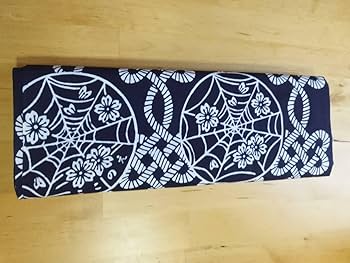 超美品　相撲　反物　素材　 着物　綿　浴衣　反物　千代の富士　青　白　桜 超美品 相撲 反物 素材 着物 綿 浴衣 反物 千代の富士 青 白 桜