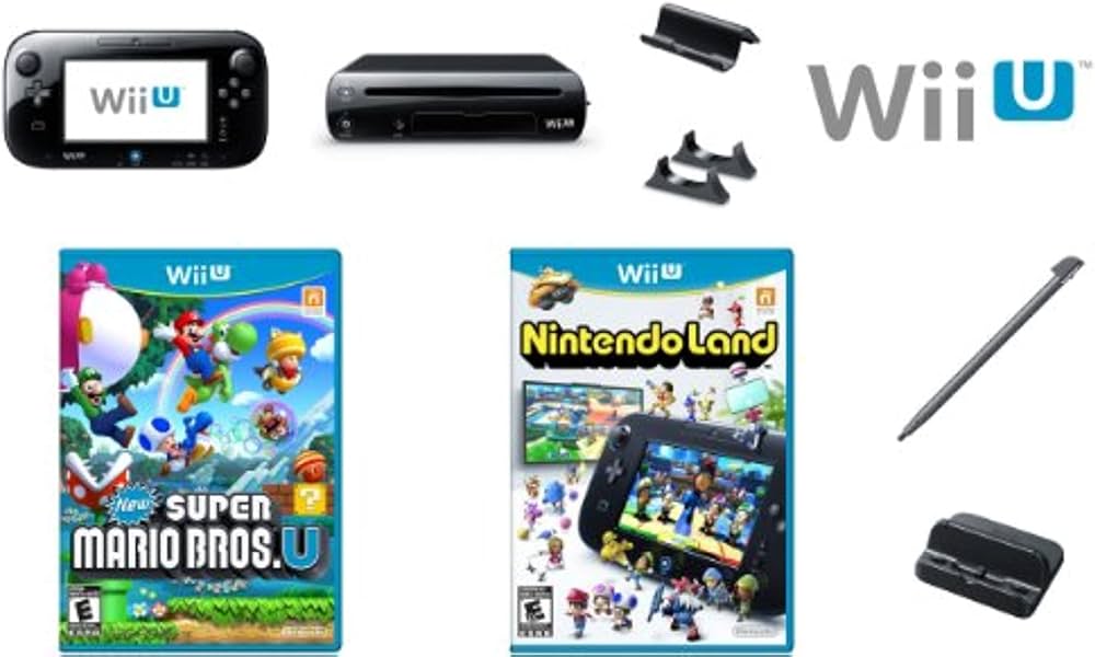 Amazon.com: Black 32 GB Nintendo Wii U Deluxe Set with New Super