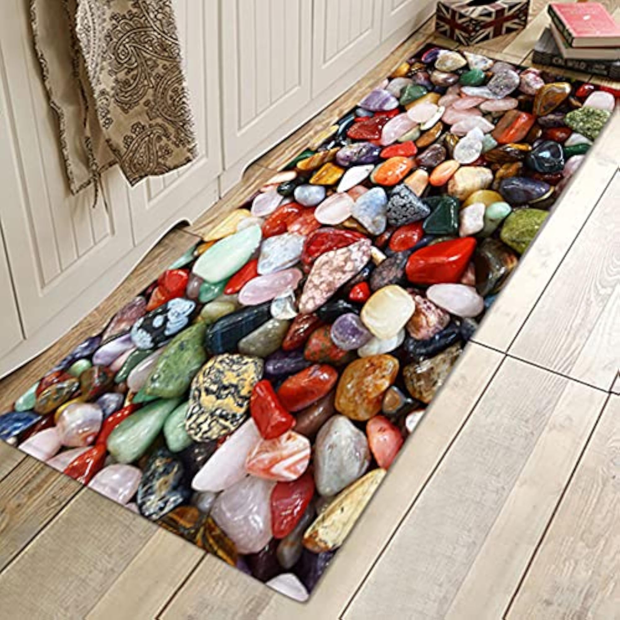Kitchen Mat, Flannel Floor Mats Easy to Clean