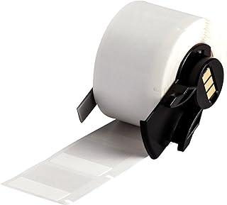 Brady Self-Laminating Vinyl Wrap Around Wire and Cable Labels for M610, M611, M710, BMP61, and BMP71 Printers - 1" x 1". M6-19-427