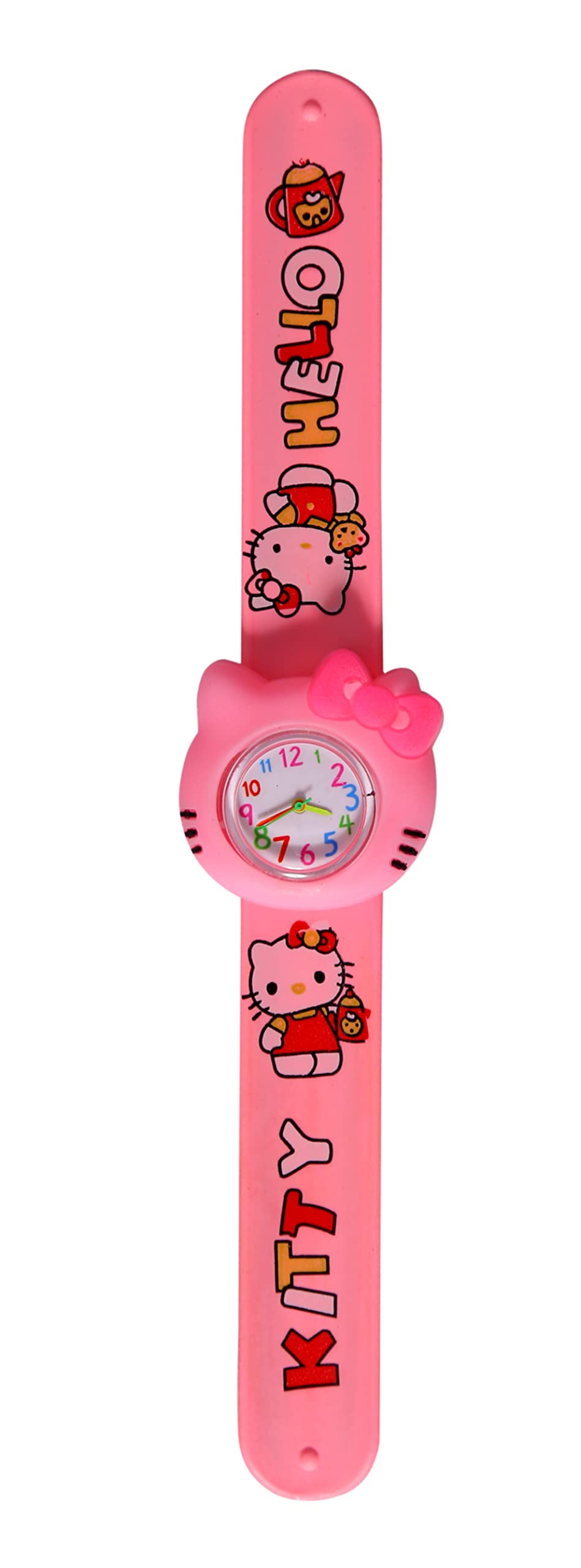4 Seasons Pink Kitty Slapband Wrist Watch for Girls Silicon Slap-Band Non breakable (Pink Color) (B07VSGLT69) Amazon Price History, Amazon Price Tracker