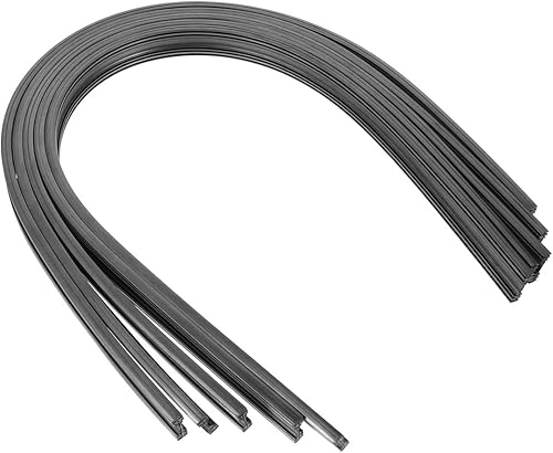BESPORTBLE 5 pares de tiras de goma para parabrisas, repuestos de silicona sin marco, recambios de limpiaparabrisas de 0.236 pulgadas