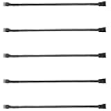 ThreeBulls 5 Pack 4-Pin PWM Fan Splitter Cable, Sleeved Braided Adapter Computer PC Fan Power Extension Cable Converter for Computer ATX Case 4-Pin/3-Pin Cooling Fan Cable (10.6