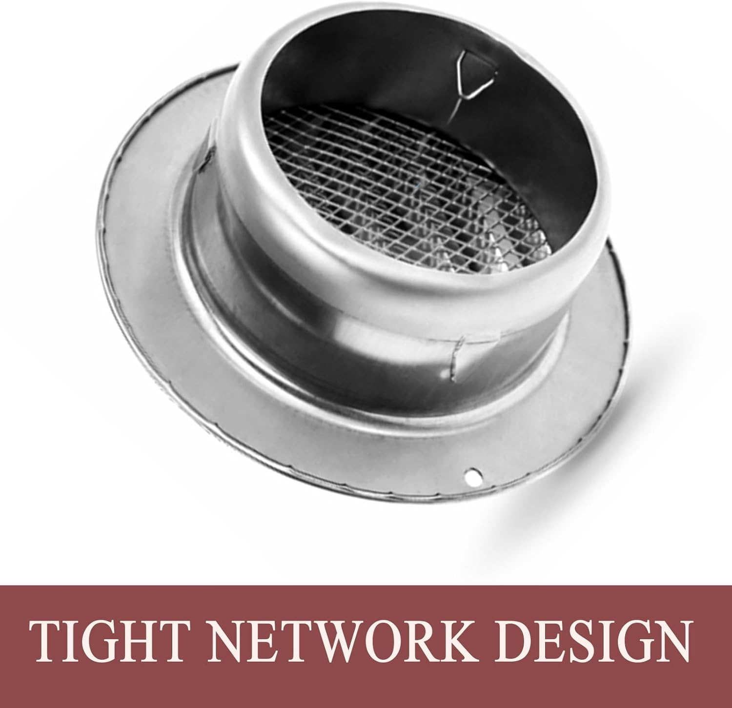 Ventilation Outlet, Soffit Vents, Round Bull Nosed External Extractor, Stainless Steel Vents, Exhaust Hood Vent, 304 Stainless Steel Air Vent, With Built-in Screen Mesh, For Kitchen Bedroom Bathr