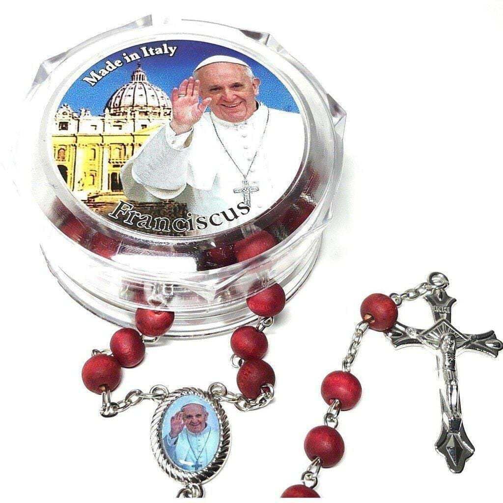 Catholically Rosary Made of Rose Petals Blessed by Pope Francis - Communion Confirmation