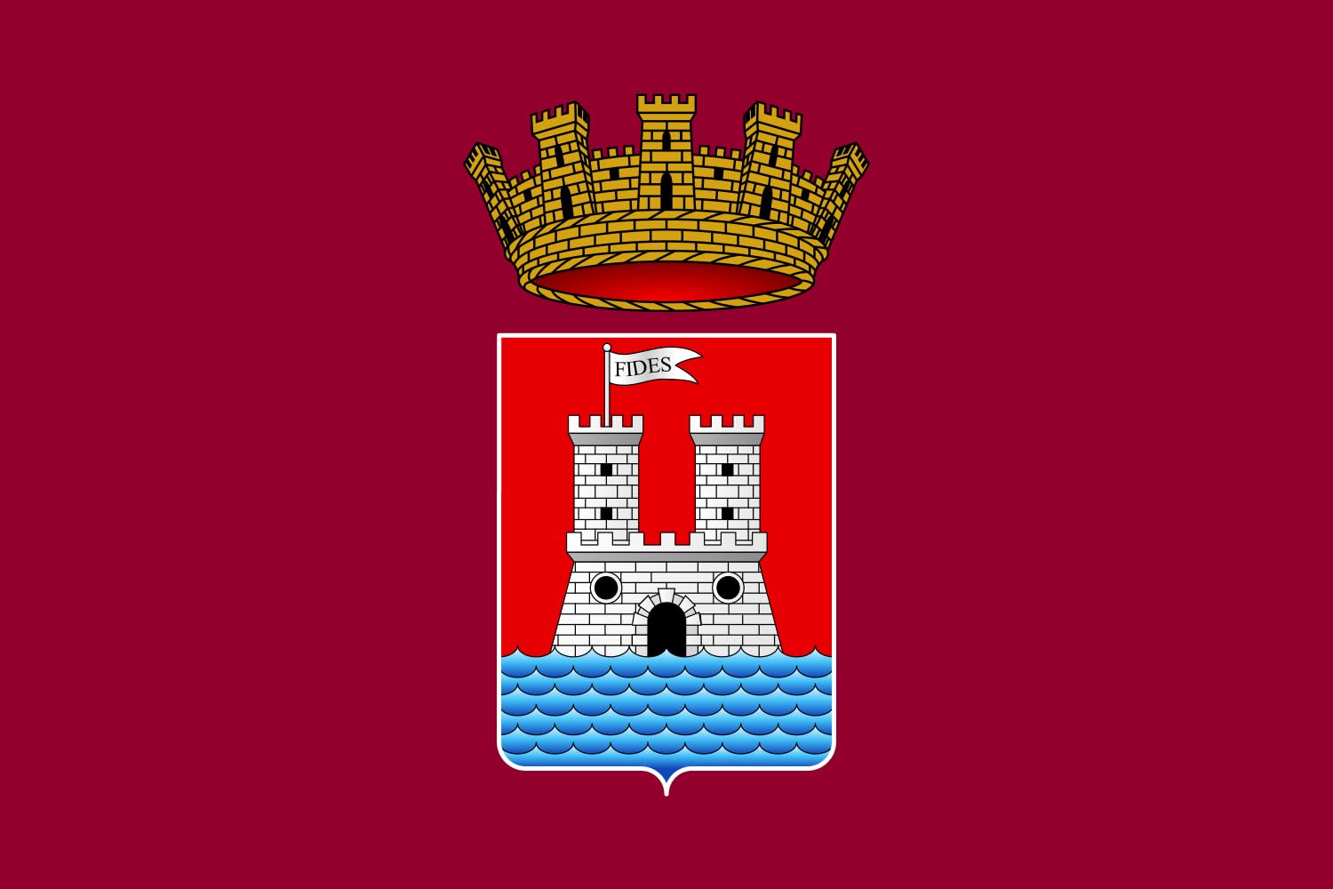 Drapeau large Livorno de format standard pour supporters et collectionneurs