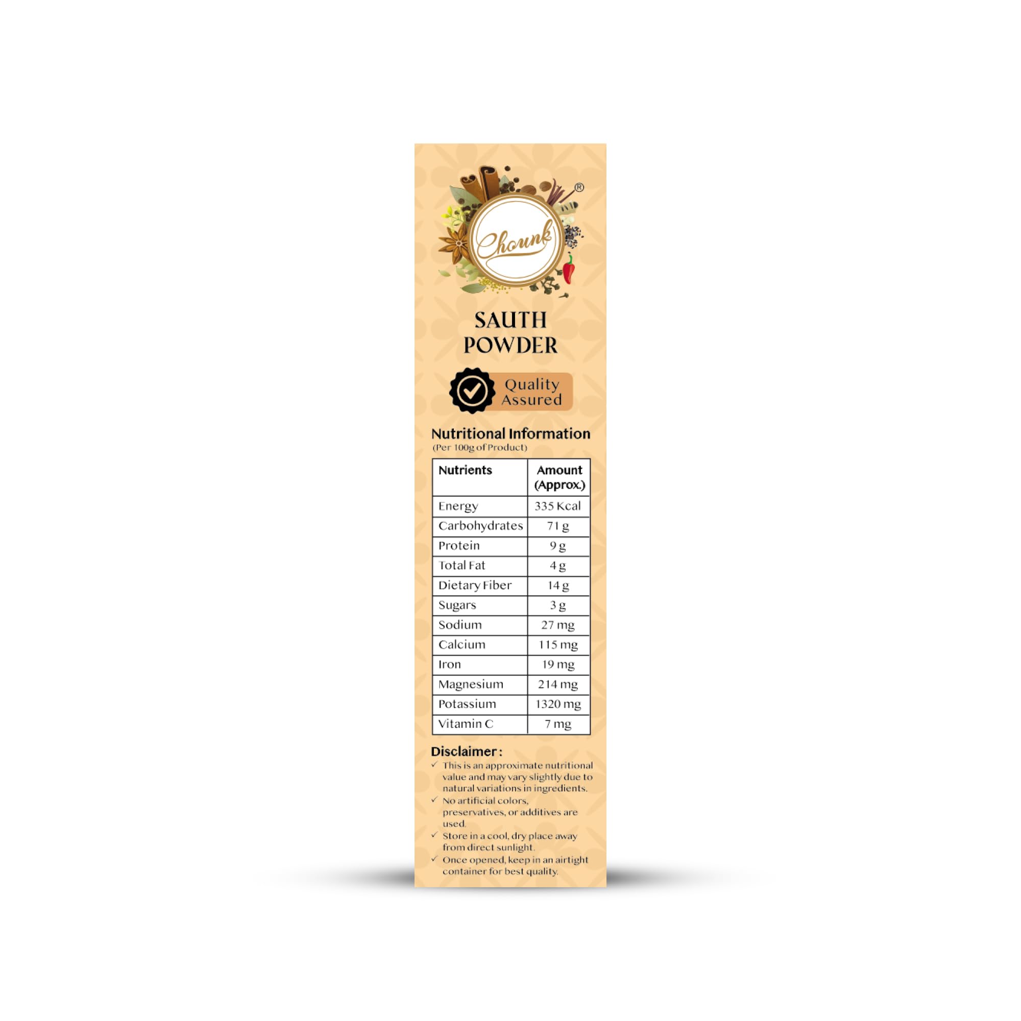 Chounk Dry Ginger Powder | Sukku Powders | Adrak Powder with No Preservatives & No Additives | Ginger Powders Dry Pure & Natural Ingredients | Sonth Powder 300g (Pack of 3 X 100g) - Image 2 thumbnail