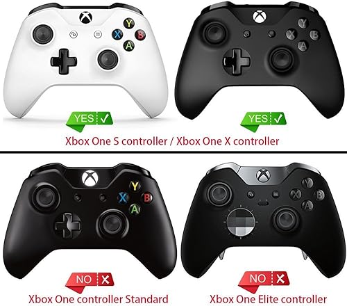 Vista 2 de eXtremeRate Textured Red Back Panels Comfortable Non-Slip Side Rails 3D Splashing Handles Game Improvement Replacement Parts for Xbox One X S