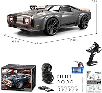 BootyBay RC Drift Autó 1:16 2.4GHz 35km/h 4WD LED Fénnyel Verseny Terepjáró 6