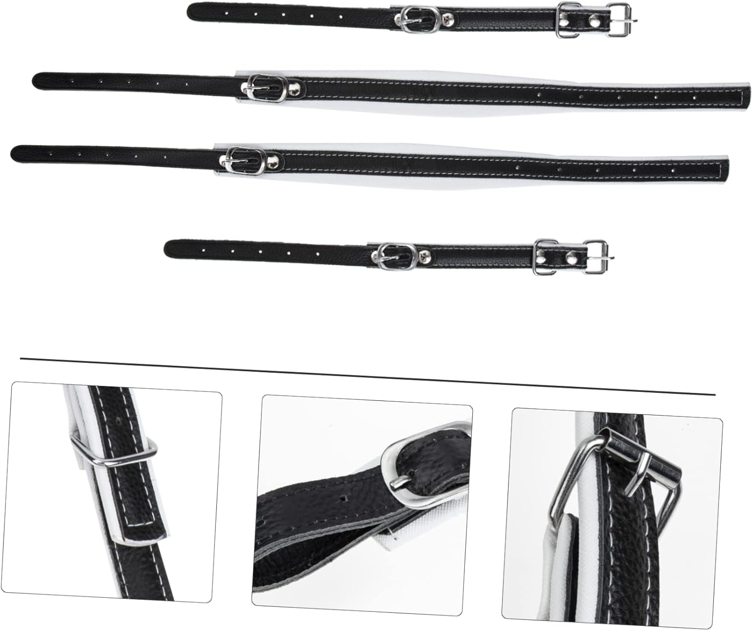 Accordion Harness Straps Adult Shoulder Belts for Accordion Comfortable Lanyard Black White