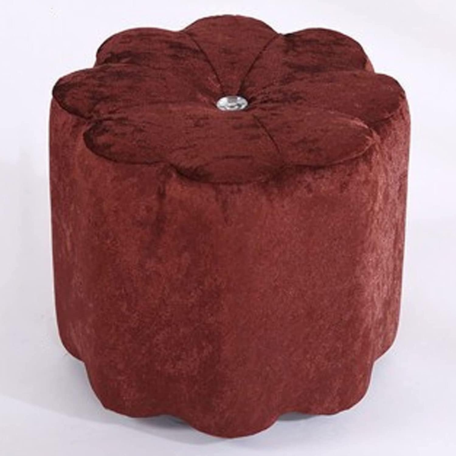 Pouf de rangement en flocon de neige, tabouret portable salon et chambre