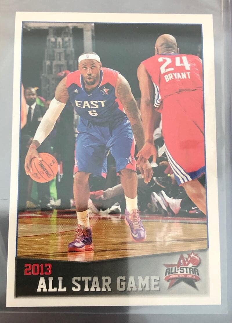 2013-14 Panini NBA Stickers #329 2013 All-Star Game (Lebron James vs. Kobe Bryant) Official Basketball Sticker (small paper thin 2 in by 2.5 in)