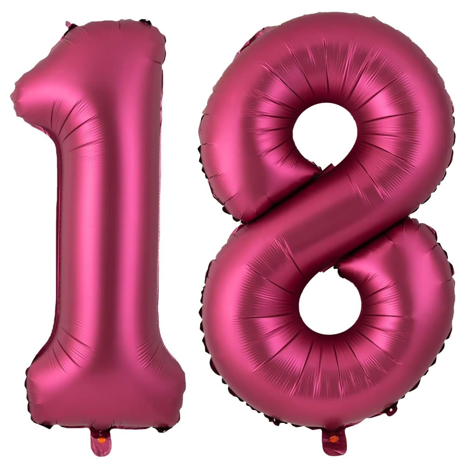 40 Inch Burgundy 18 Balloon, Wine Red Number 18 Balloons, Burgundy Large Foil Number 81 Balloons, Birthday Wedding Anniversary Baby Show Party Decoration — image 1