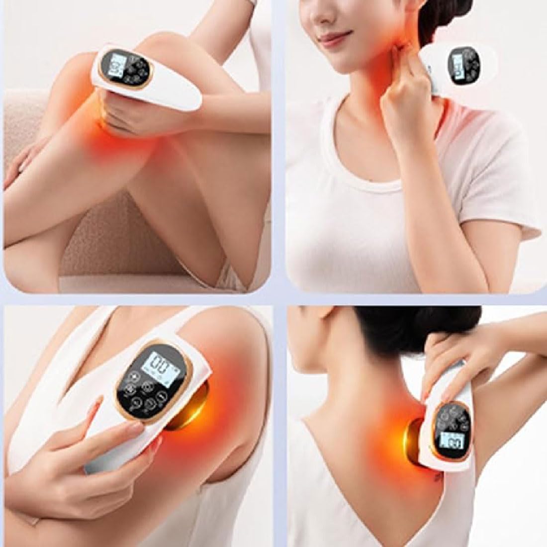 2025 New Sculpiflex for Cellulite,3-in-1 Full Body Sculpting Massage,15 Stufen Elektrisches Schröpfmassagegerät mit EMS & Rotlicht,Anti-Cellulite-Massagegerät für Rücken Arme Beine Gesicht (Weiß)