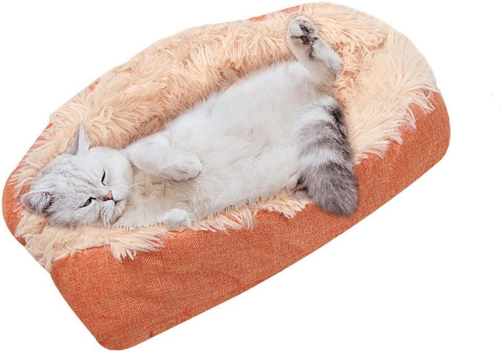 Plush Pet Bed Rug, Abalone-Shape Dog Mat Nest Indoor Snooze Cat Blanket Cuddler, Carpet for Puppy Kitten