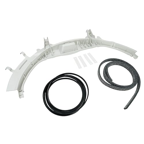 Compatible con el kit de rodamientos para secadora GE WE49X20697-1x para el kit de rodamientos delanteros de secadora GE WE3M26, 1 correa de