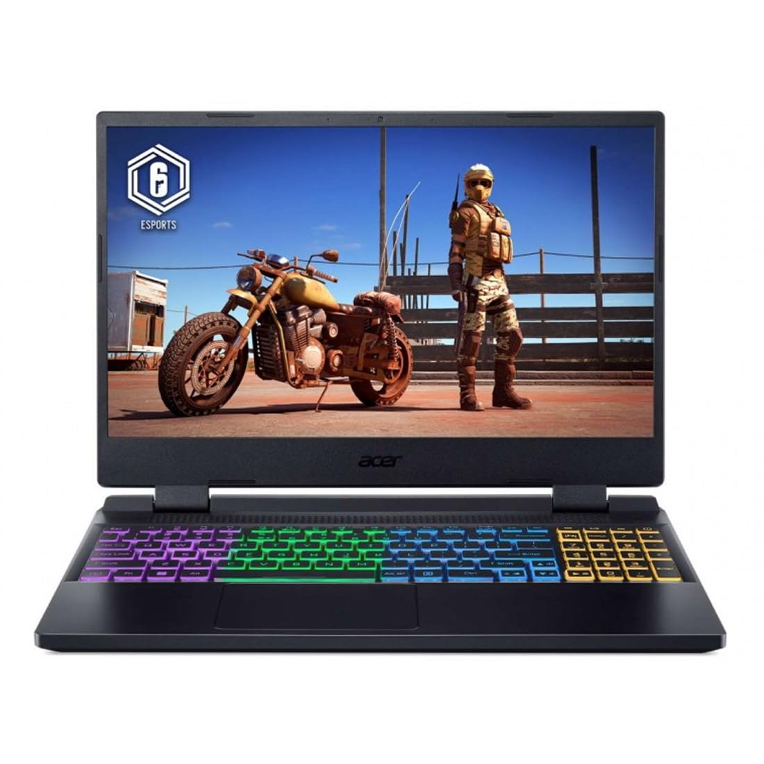 AcerNitro5 Gaming Laptop 12th Gen Intel Core i7-12650H 10 Cores Upto 4.70GHz/16GB DDR5 RAM/512GB SSD /8GB NVidia GeForce RTX 4060 Graphics/15.6" FHD IPS 144Hz Display/Win 11 Home/English KB/Bla