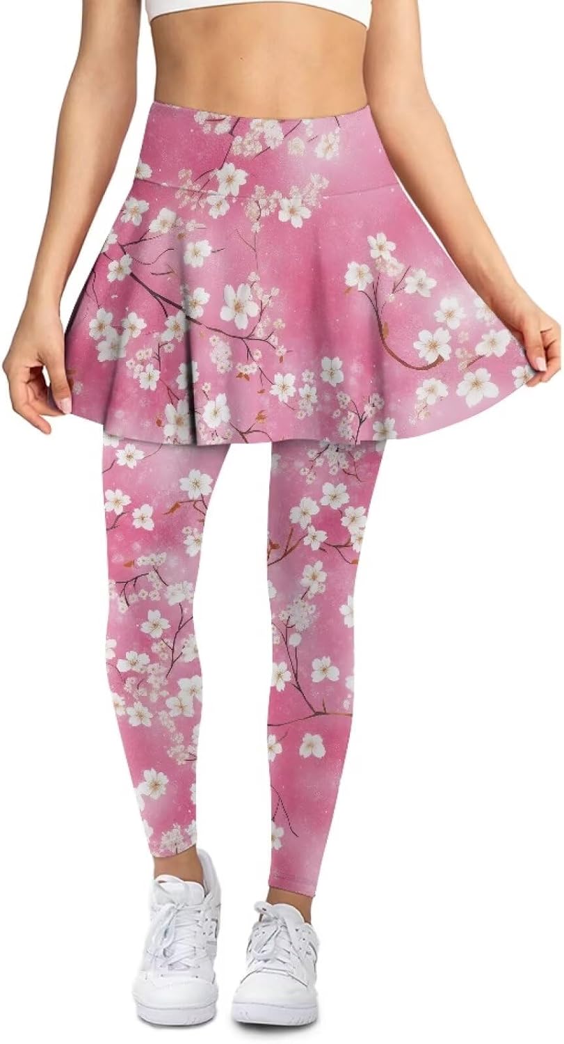 Skirted Legging for Women Tennis Skirts for Women Athletic Skirt with Leggings Soft Comfortable Golf Skirt
