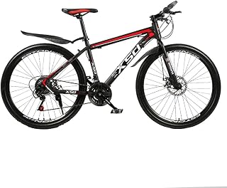 Bicycle variable speed sports car youth light road racing network celebrity student mountain mountain biking (24/26 inch 21/24/27 speed white and blue; black and white; black and red; black and blue