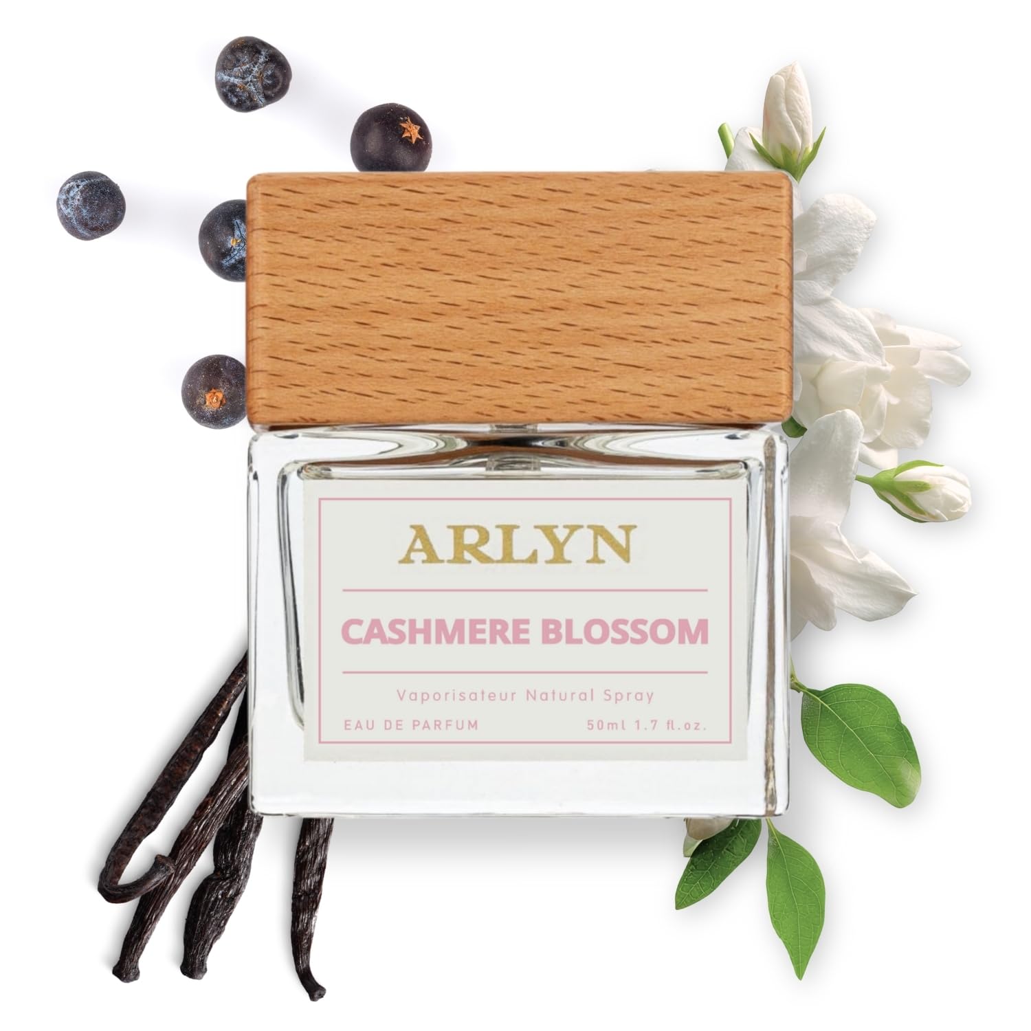 ARLYN Cashmere Blossom Eau De Parfum Inspired by Vali.ntno Do.na B.rn in Roma, Long-Lasting Perfume for Women, Vegan & Eco-Conscious with Clean Ingredients, Vanilla, Pepper, Jasmine - 50ml / 1.7 oz