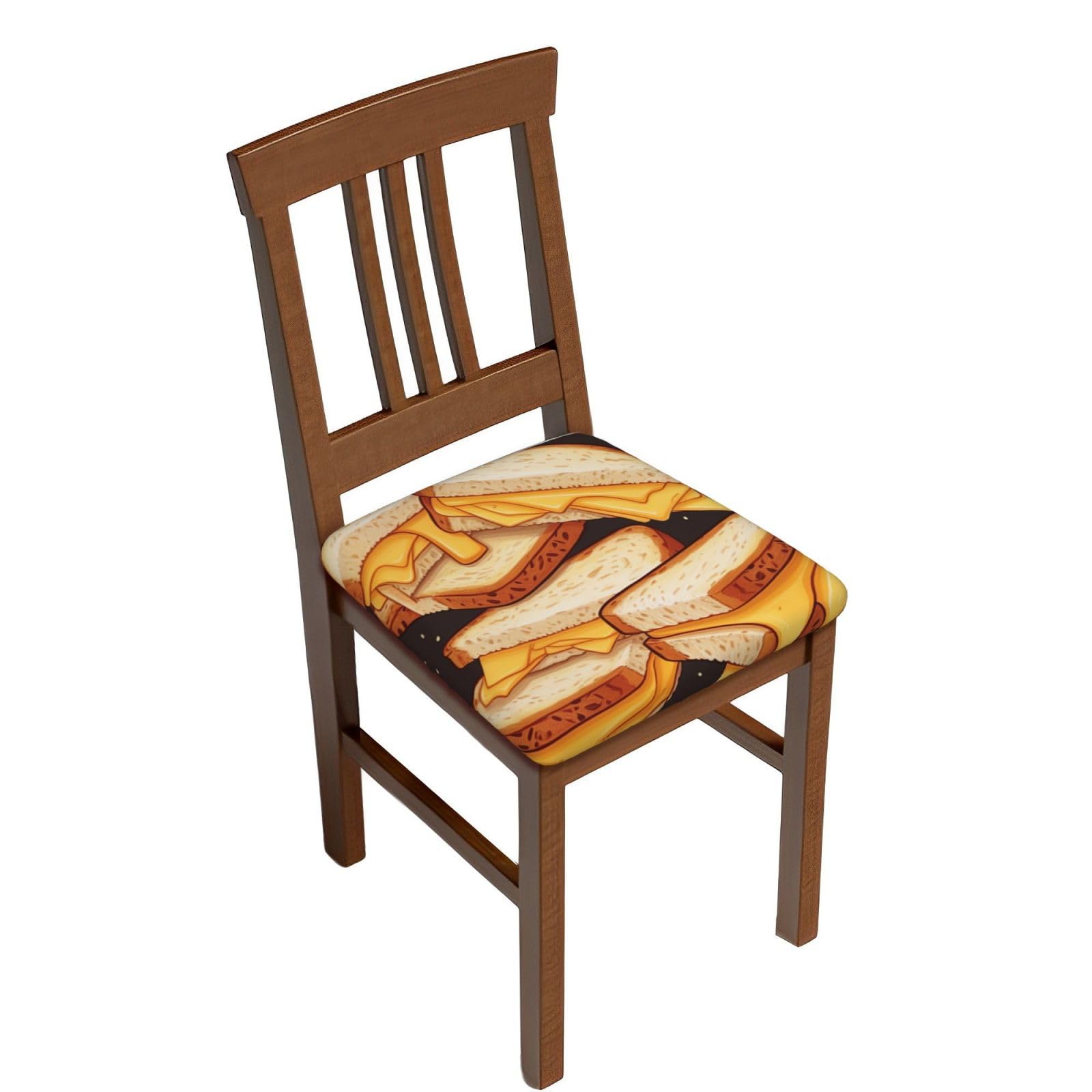 Housses de tabouret carrées anti-taches : lot de 6 protections lavables pour assises usées