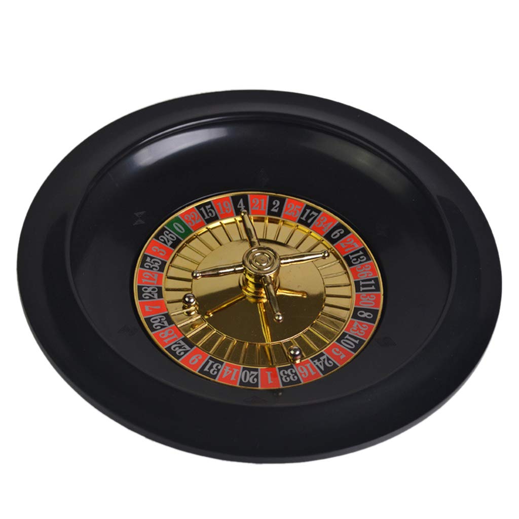 10 Zoll Roulette Spiel Set mit Tischdecke Poker Chips für Bar Party Borad Spiel