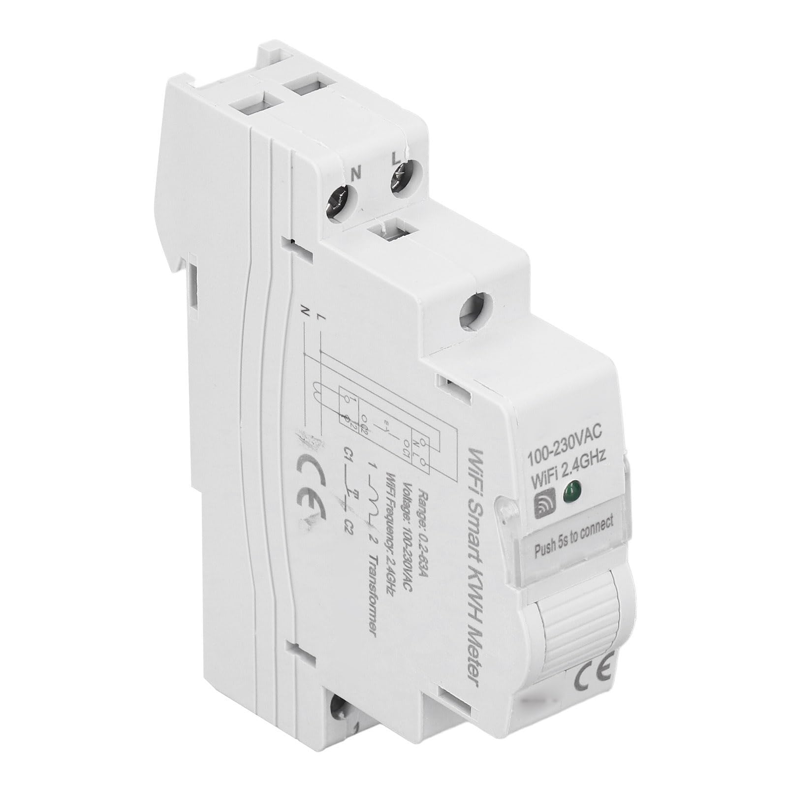 Smart KWH Meter, Home Electricity Monitor Low Consumption Good Insulation  Compact Size AC 100‑230V PC Housing for Home Water Heater: Amazon.com:  Tools u0026 Home Improvement