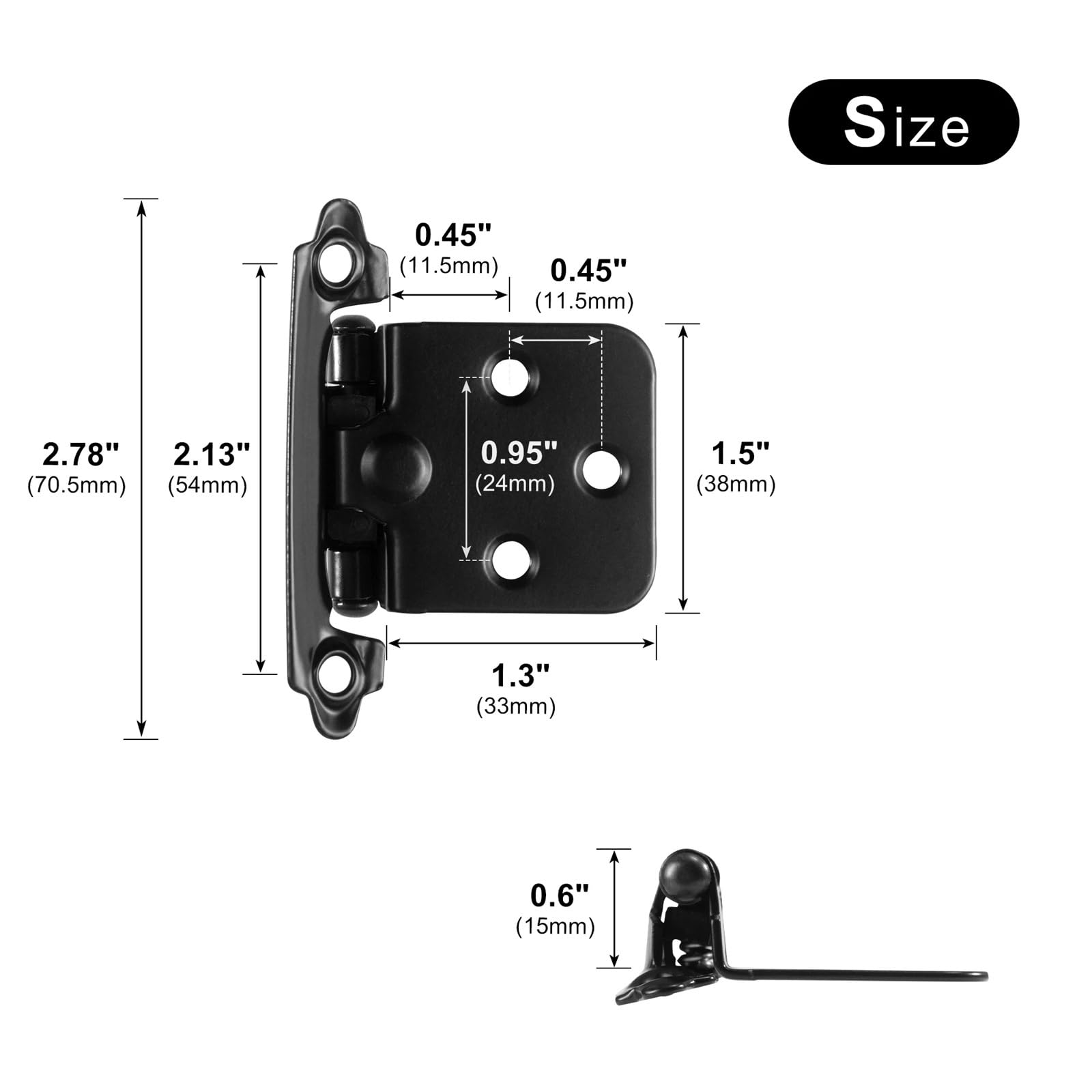 Cerniera Autochiudente per Anta Mobile Legno M00128
