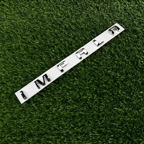 Image of Pair Set Impala Front Door Emblem 3D Letter Badge Nameplate Replacement for 2014-2020 Impala (Chrome)