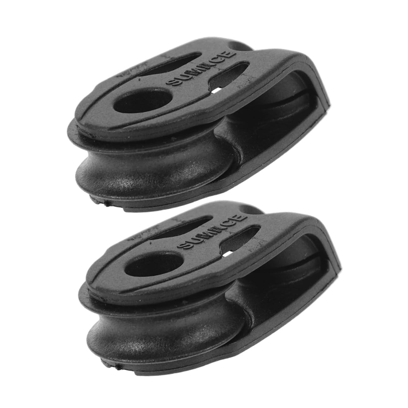Totority 2 Pack Nylon Pulley Blocks Kayak Sailing Yacht Anchor Trolley Kit Rope Roller Lifting Pulley for Gym Equipment