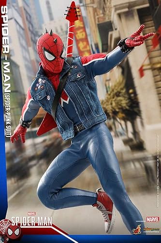 Miniatura 3 de Hot Toys Marvel's Spider-Man VGM32 Spider-Man (traje Spider-Punk) escala 1/6 de 12 pulgadas
