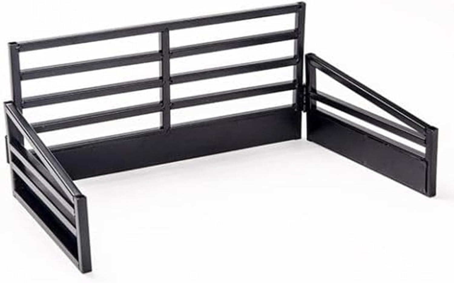 Little Buster Toys Show Cattle Stall Display Black | 1:16 Scale All-Metal Livestock Exhibit Set | Includes Tie Rail and Side Panels | Collector Farm Display Piece for Holiday Ranch Scenes