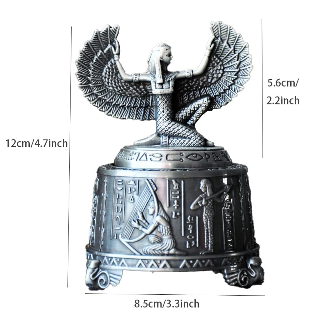 Muzyczna Pozytywka Emboss Metal Music Box, Wind Up Posąg Pudełko Muzyczne Prezenty Dla Dziewczyn Kobiety Chłopcy Urodziny Rocznicowe Kolekcje Home Decoration Dekoracyjne Pamiątki