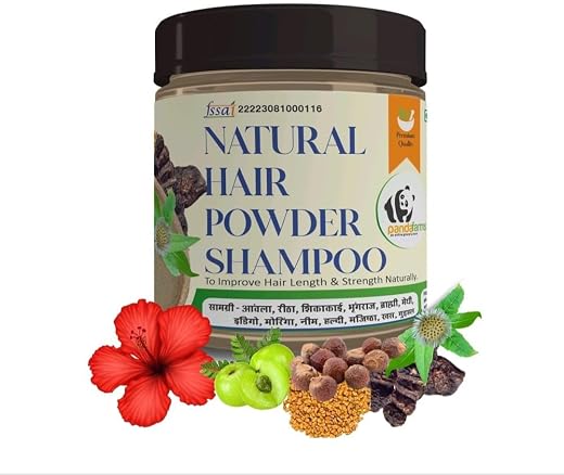 Natural Hair Powder Shampoo | All Natural Ingredients | for Hair Growth and Dandruff Control | Made with 13 Natural Herbs...