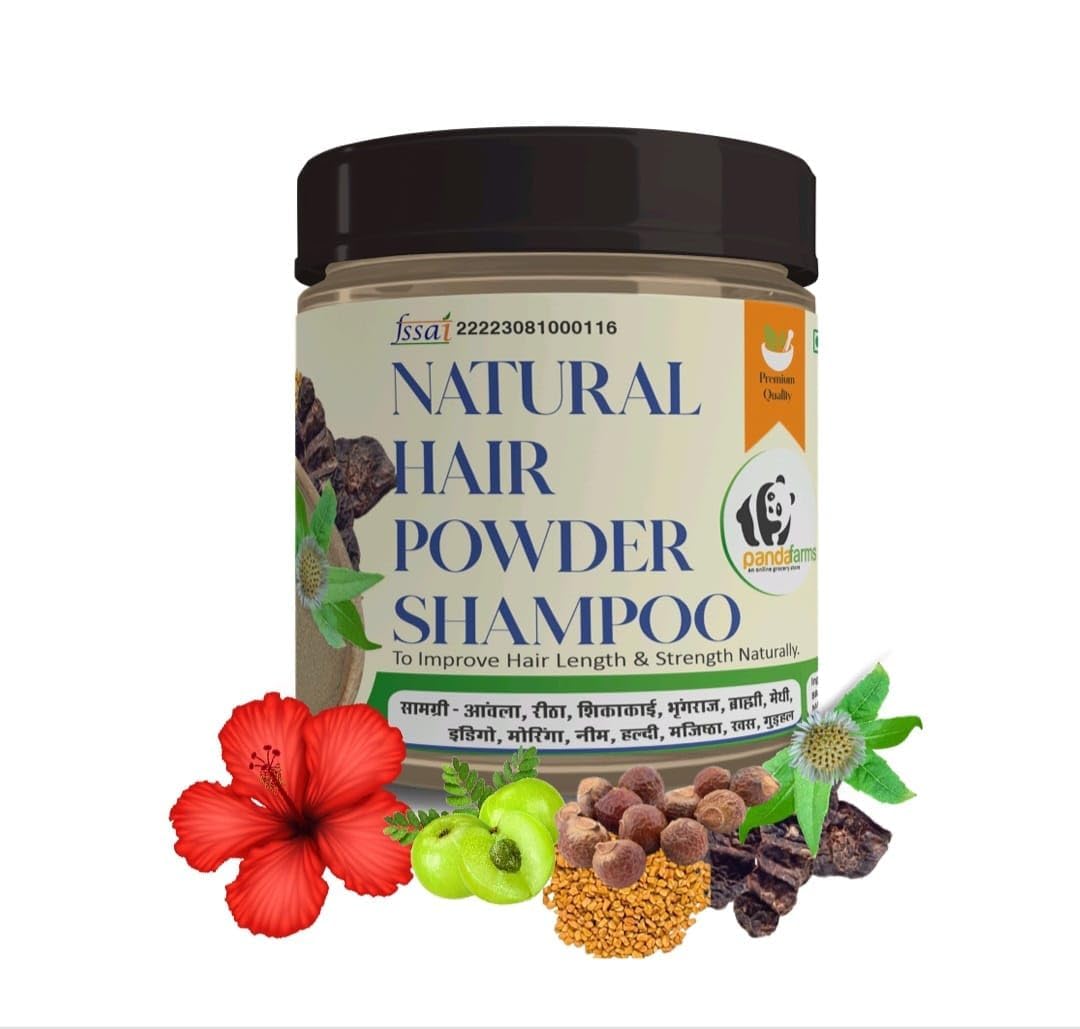 Natural Hair Powder Shampoo | All Natural Ingredients | for Hair Growth and Dandruff Control | Made with 13 Natural Herbs...