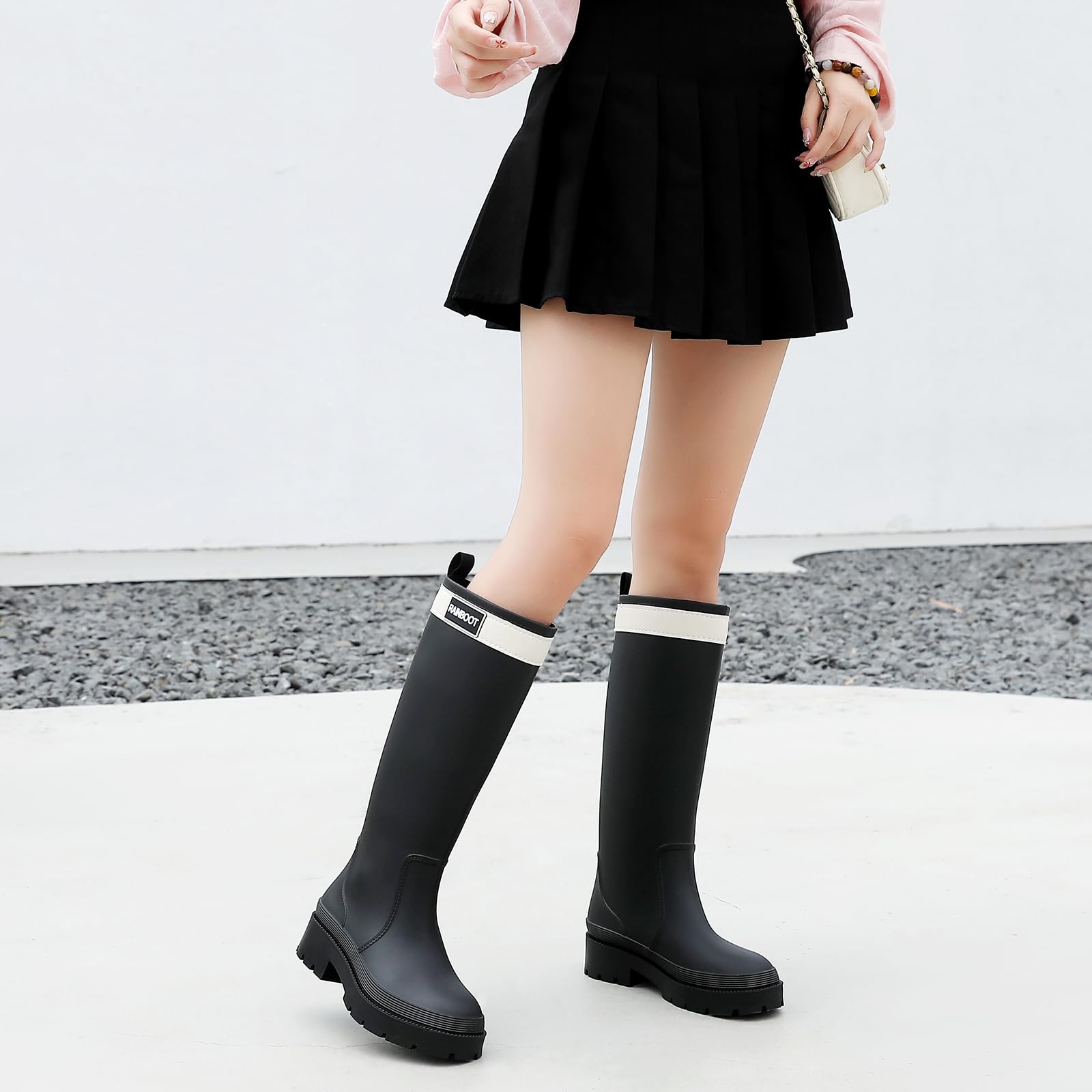 Bottes De Pluie Femme, ImperméAble Et AntidéRapant Bottes