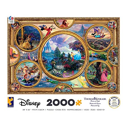 Ceaco Thomas Kinkade Disney Collage Jigsaw Puzzle, 2000 Pieces