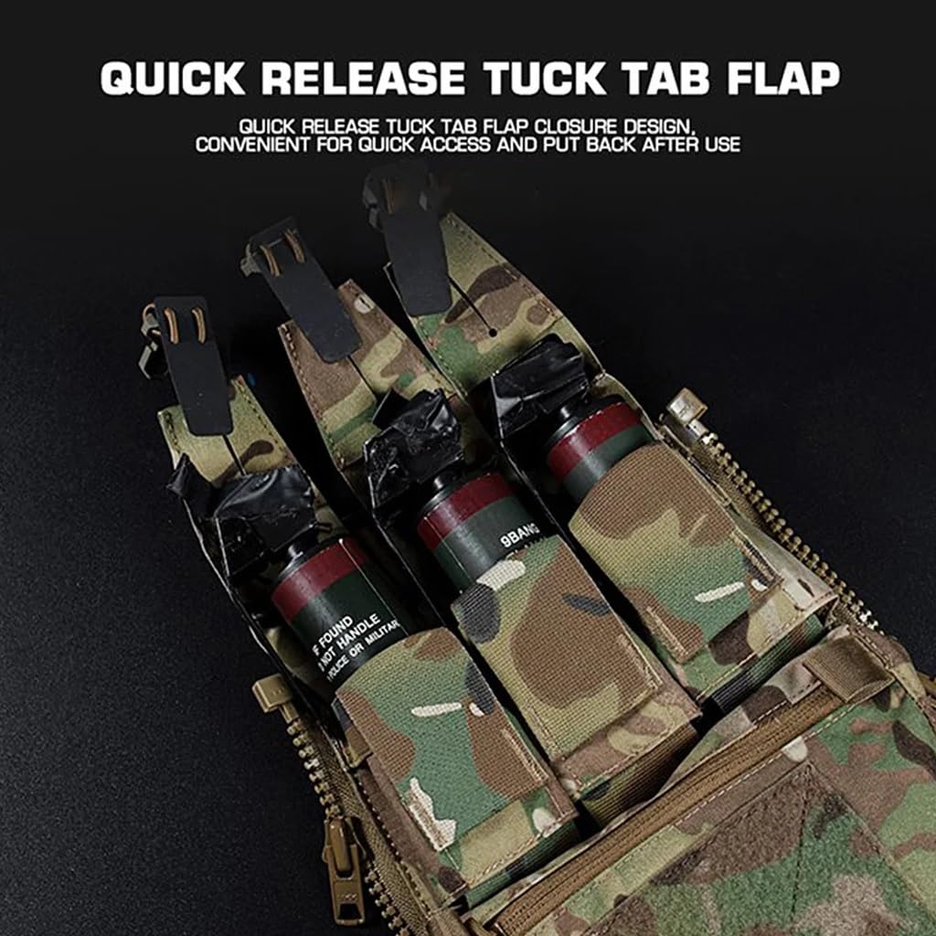 Kieszeń Wielofunkcyjna Szturmowa Dostosowująca Się Do Panelu Tylnego Zip Na Tylnym Plecaku Kamizelka Taktyczna FCPC V5 Plate Carrier Torba Na Akcesoria GP Pouch (Color : BK)